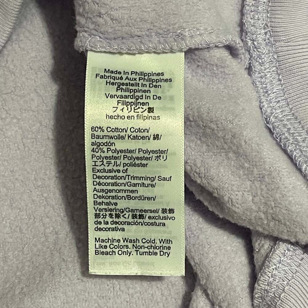 J.Crew Womens Sweatshirt Lavender XL Button Mock Neck Pullover Fleece Preppy - Picture 6 of 9
